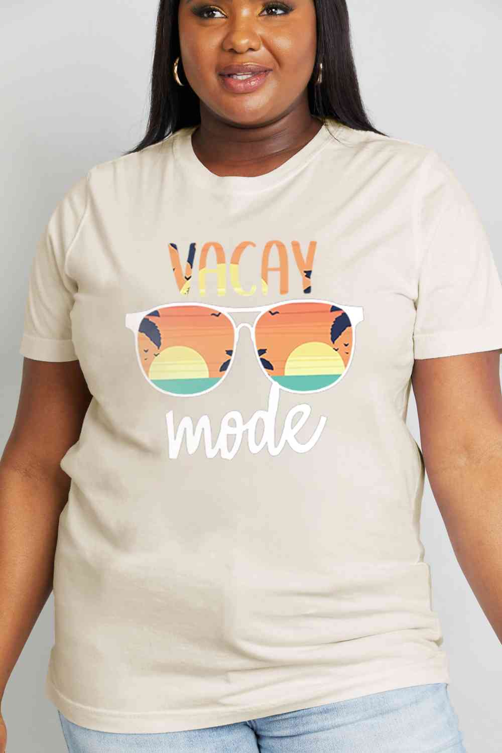 Simply Love Full Size VACAY MODE Graphic Cotton Tee