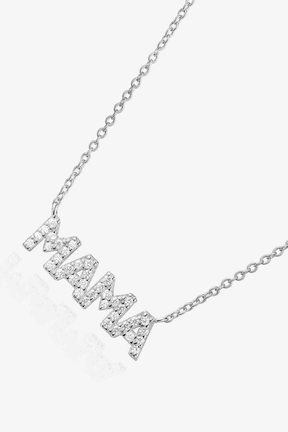 MAMA Zircon 925 Sterling Silver Necklace