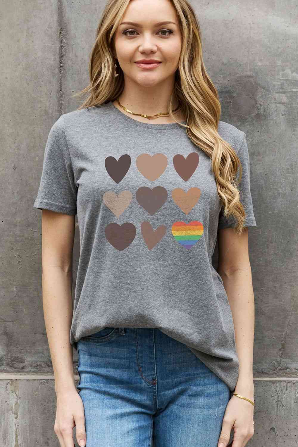 Simply Love Simply Love Full Size Heart Graphic Cotton Tee